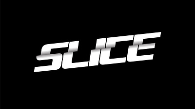 Slice Text Style Design branding clean design graphic design illustration logo typography vector