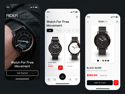 Watch store APP app design artschool webdesign uxui design branding design illustration khmeliardesign logo minimal mobile design ui ux uxui design watch store web