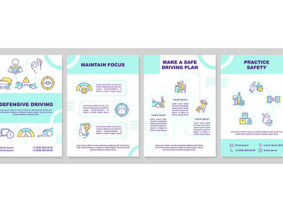 Driving safety brochure template by bsd studio on Dribbble