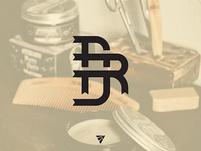 DR Monogram bape barber branding business chromehearts design designer dr graphic design kansas letter d letter r letters logo logotype missouri monogram shot small business vector