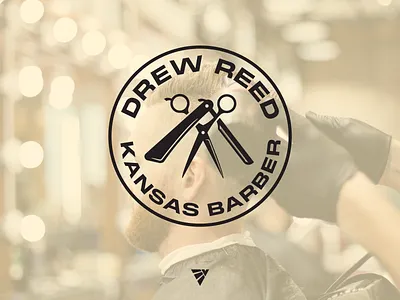 Barber Logo Badge Design badge desigm bape barber barbershop branding business business card chiefs chromehearts graphic design haircut illustrator kansas kc logo missouri shot small business vector