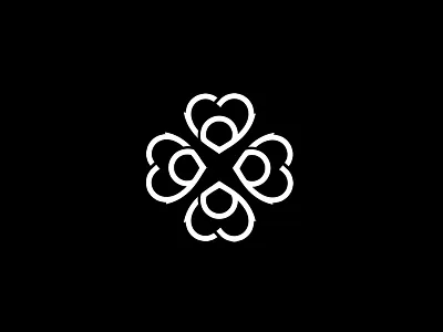 Four Leaves Clover Logo branding design graphic design logo