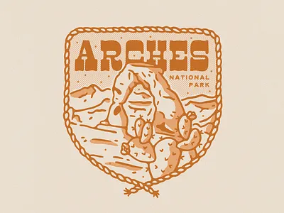 Arches National Park Western Shirt Design arches graphic design merchandise national park old retro shirt vintage west western wild