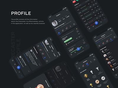 BETTING CENTER – iOS App – Profile app app design bet betting ios iosapp ui ux