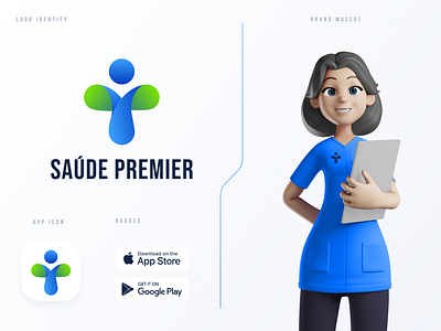 Saúde Premier Branding app brand branding branding app bruno bruno ribeiro brunoribeiro healthcare saude premier