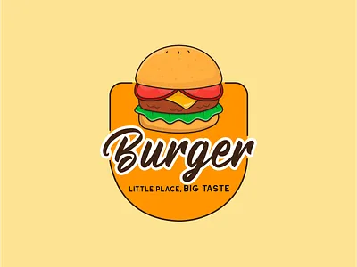 Burger - Badge Logo Concept badge logo branding burger graphic design hamburger illustration illustrations logo retro vintage