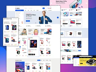 Digitaz - Electronics Elementor WooCommerce Theme business ecommerce electronics multipurpose online shop shopping store technology template theme theme design ui ux website woocommerce wordpress wordpress theme