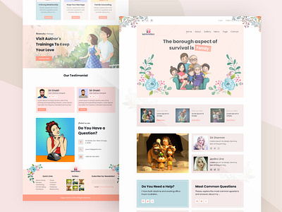 Happy Family - landing Page app branding design family family app family landing page graphics graphics design happy happy family happy family landing page landing landing page new shot page ui uiux ux webdesign website