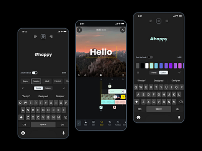 Video Editor App app ios ui uidesign ux uxdesign