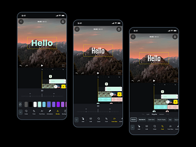 Video Editor App app ios ui uidesign ux uxdesign