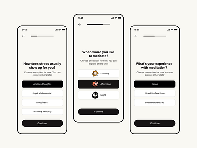 Mindfulness App app ios ui uidesign ux uxdesign