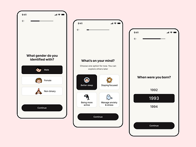 Mindfulness App app ios ui uidesign ux uxdesign