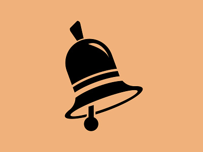 Christmas bell notification icon Stencil xmas
