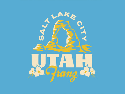 Salt Lake City, Utah arches branding delicate arch desert design flowers graphic design illustration landscape lockup logo national park nature outdoors salt lake city slc typography utah utah arches vintage