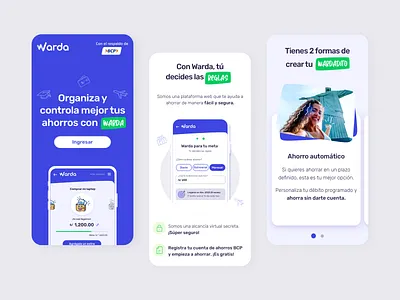 App Save Money - Bank app bank design experiencie home interaction design money save save money ui ux warda web