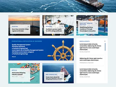 Directorate General of Shipping - India (Digital Approach) branding graphic design ui website
