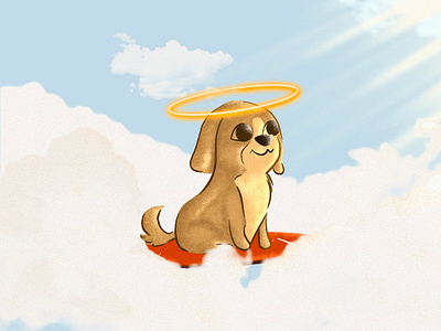 Peace animal artwork bright design dog dribbble drwing graphic design illustration imagination peace procreate