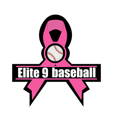Elite 9 baseball (For Breast-Cancer) baseball brand branding design graphic design illustration illustrator logo logo design logo designing vector