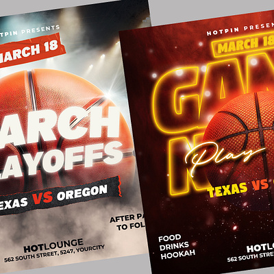 Basketball Flyer Bundle club flyer design flyer design graphic design instagram post party flyer poster template social media post