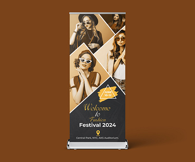 Fashion Festival Roll-up Banner/ Retractable/ Pull-up Banner bannerdesign brandpromotion chicdesign creativedesign custombanner eventmarketing fashionfestival fashionforward fashionshow fashionvibes glamourvibes printmarketing pullupbanner retractablebanner rollupbanner runwaystyle styleevent styleinspo trendylooks visualbranding