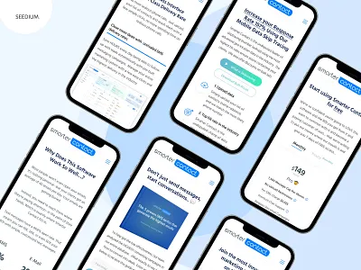 Smarter Contact app development branding creative design headless cms mobile mobile design real eatate ui ui design web design web development