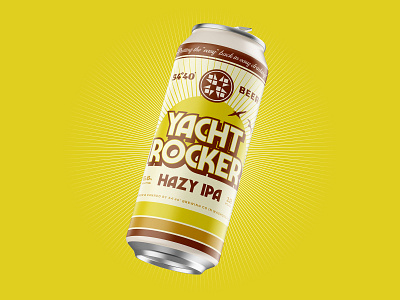 Yacht Rocker IPA beer beer can beer label branding brewery brewing can craft beer design illustration label logo mockup oregon packaging portland typography washington yacht