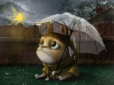 Cute dog animal artist artwork creature design digital digital art digital artist digital painting dog illustration wacom