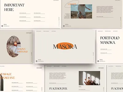 Masoka Presentation Template app branding design editorial illustration keynote multipurpose pitch deck powerpoint presentation presentation design slides template