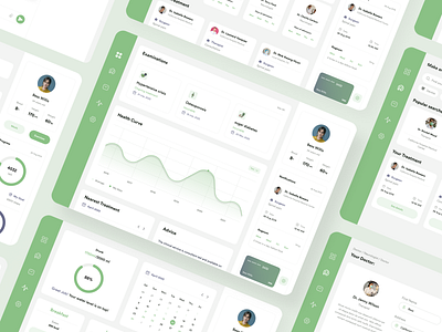 Heartcare - Online Medical Service Web App 2022 clean clean ui creative dashboard design doctor healthcare healthcare dashboard healthtech medical dashboard medical web app online medical online medical dashboard patient style guide trendy typography ui design web app design web application