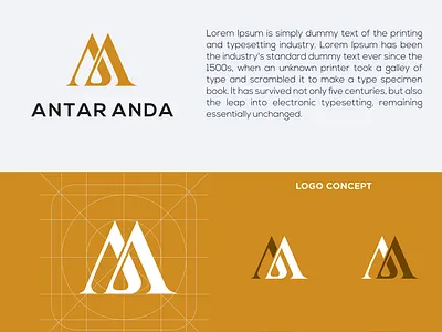 AA logo concept app branding design icon illustration logo typography vector