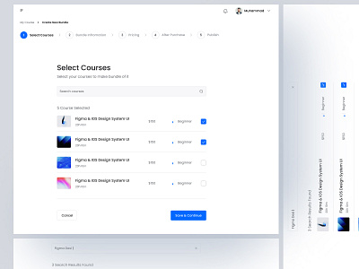 Create Bundle Course - LMS Admin bundle course create clean ui course creation lms lms admin online education tutor admin web app user experience user interface web app design web design