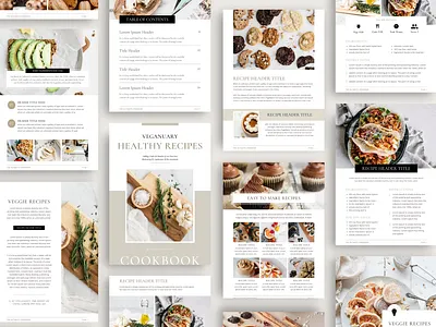 Recipe Layout for food Blogger content creator cookbook template food blogger recipe layout