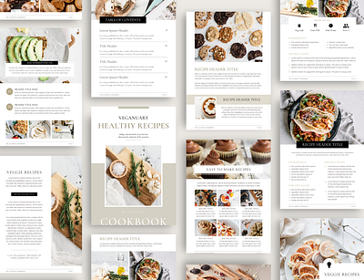 Recipe Layout for food Blogger content creator cookbook template food blogger recipe layout