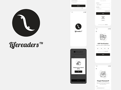 Lifereader Mobile App app design black ui client design daily ui design dribbbles graphic design hashtag icons interface lifereaders login screen mobile portfolio theme ui typography ui ux xd