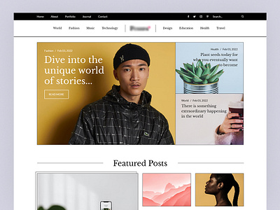 for blog! articles blog clean minimal news theme ui web design website wordpress