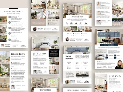 Real Estate Flyers just listed real estate agent real estate flyer realtor template
