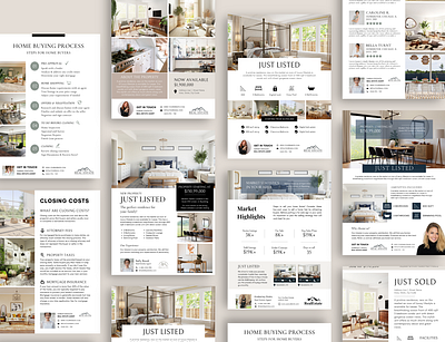 Real Estate Flyers just listed real estate agent real estate flyer realtor template