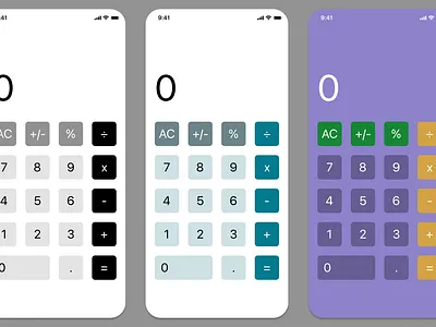 Shades of Grey app design mobile ui