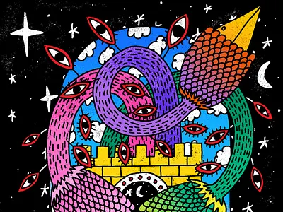 Guardians of Realms adobe fresco doodle doodleverse illustration nft nft artist