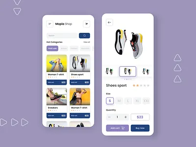 Online shop App concept branding desain ui graphic design online shop ui ux