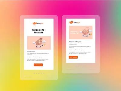 Email Template Design email email template mesh gradients mobile ui