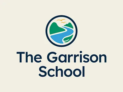 The Garrison School badge branding education elementary logo logo design logo mark mark minimal nature school
