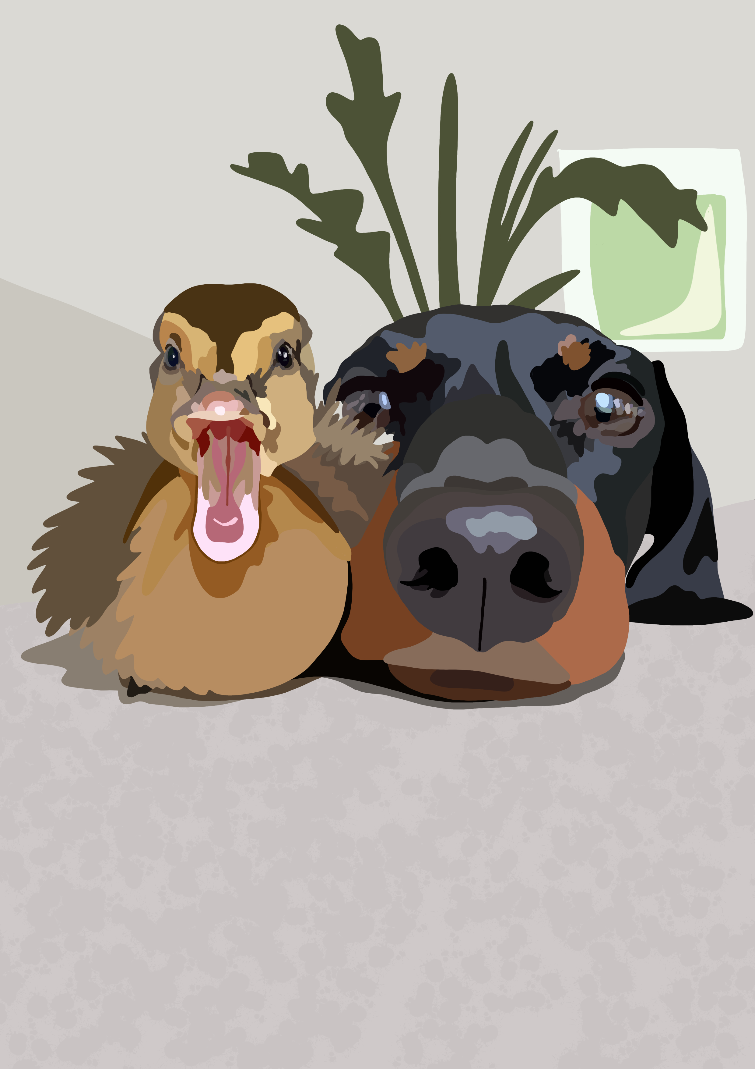 The friendship of dog and duck by Nina Rozman on Dribbble