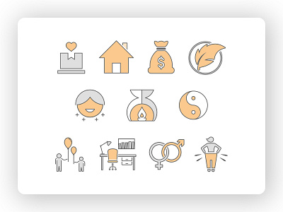 Icon Family 2d brand branding design family graphic design graphics icon icons ui ux vector