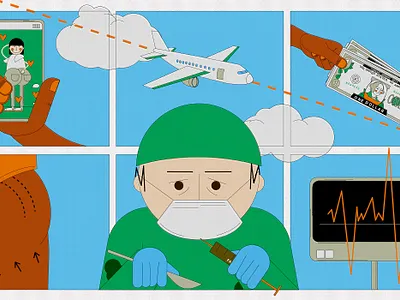 Brazilian Butt Lift bbl carolyn figel illustration science