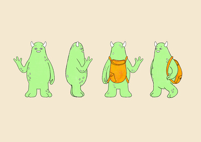 Bookzi Character Design 2d character 2d illustration character art character desgin illustration mascot