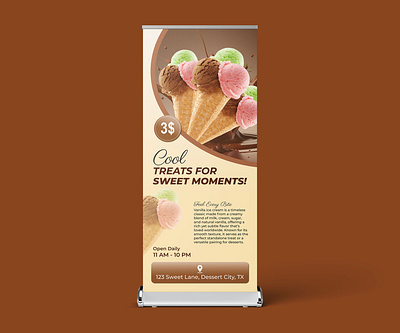 Ice Cream Roll-up Banner/ Retractable/ Pull-up Banner bannerdesign brandpromotion creativedesign custombanner customprinting displaybanner eventmarketing frozendelights icecreamlovers icecreampromo icecreamshop icecreamtime marketingmaterials printdesign pullupbanner retractablebanner rollupbanner sweetdeals sweettreats visualbranding