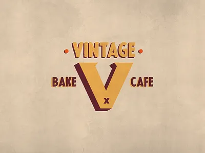 Vintage Bake & Cafe brand identity branding design graphic design logo logo design logo mark visual dientity