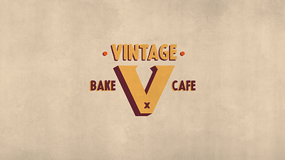 Vintage Bake & Cafe brand identity branding design graphic design logo logo design logo mark visual dientity