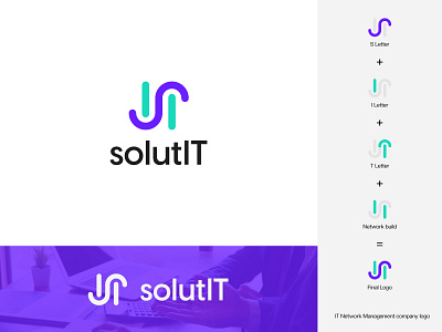 IT network management and consultancy logo design brandidentity branding connection logo consultancy logo it management logo network logo software logo